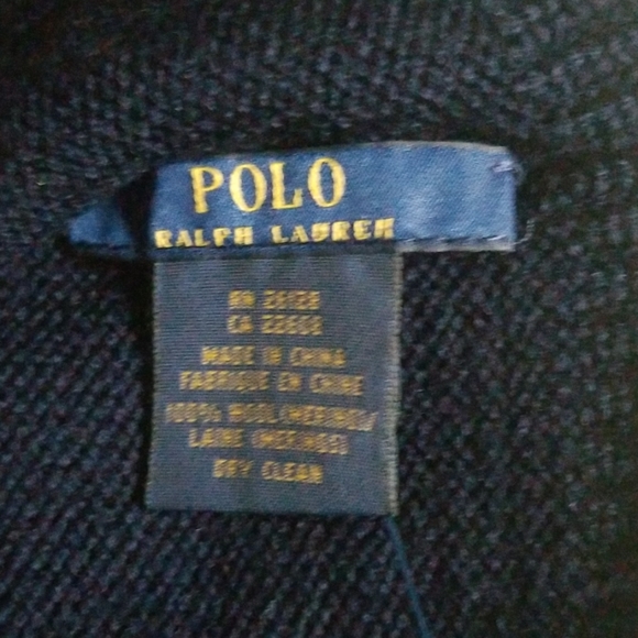 Last one! Polo Ralph Lauren mens hat 100% merino wool navy - Picture 4 of 7